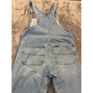 Abercrombie & Fitch Overalls Womens Blue Distressed Denim M thumbnail 10
