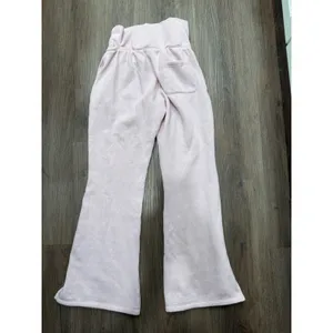 PINK Victoria's Secret Light Pink Flare‎ Sweatpants Foldover Waistband Small thumbnail 3