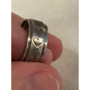 925 sterling silver ring band size 7 unique thumbnail 2