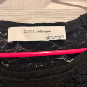 Zara Collection Black‎ Lace Long Sleeve Top Women's Size Large Sweatshirt Style thumbnail 3