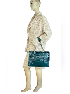 Vintage Y2k Baby Phat Teal Caged Design Chain Shoulder Bag thumbnail 2
