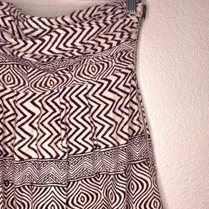 Anthropologie Edme & Esyllte Dress Womens 0 Brown Cream Geometric Print Maxi thumbnail 7