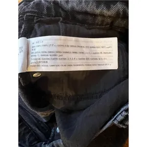 Abercrombie & Fitch The Dad Short Washed Black Distressed High-Rise Denim Jorts thumbnail 6
