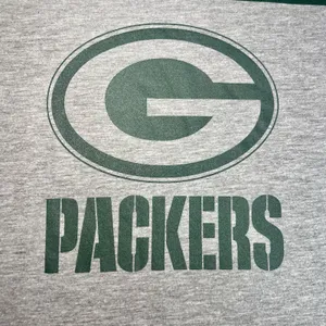Nike Tee NFL Green Bay Packers Womens M Gray Green Short Sleeve Logo‎ Football thumbnail 4