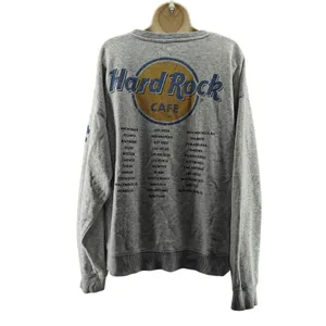 Hard Rock Cafe Back Panel Pullover Sweat Shirt Medium thumbnail 4