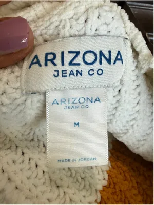 Women's Arizona Jean Co White Multicolor Striped Crew Neck Sweater M thumbnail 7
