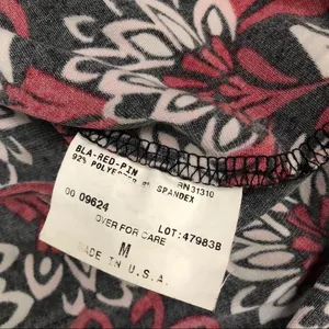 Y2K Vintage Whimsygoth Wrap Top Belted Babydoll V-Neck Blouse Shirt Floral Asymmetrical Hem Short Sleeve USA Made Red White Black-M Measurement in pics Great condition thumbnail 5