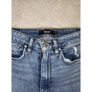 Hudson Flare Jeans 25 Blue Distressed Bell Bottom‎ Wide Leg Denim Boho Festival thumbnail 3
