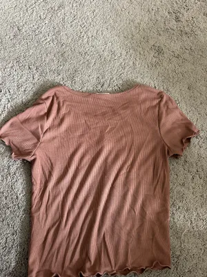 Pink Rose Brown Baby Tee thumbnail 2