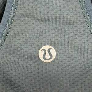 Lululemon Ebb to Train Bra Iron Blue High Neck Racerback Sports Bra Size 6‎ thumbnail 4