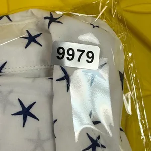 Frank & Eileen Barry White Navy Blue Star Print Cotton Button Down Shirt Small thumbnail 10