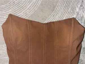 Tiger Mist Tan Corset Top Cropped Small thumbnail 4