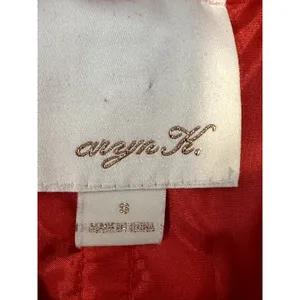 Anyn K Women's Red Strapless 100% Cotton Peplum Mini Dress S Excellent Condition thumbnail 8