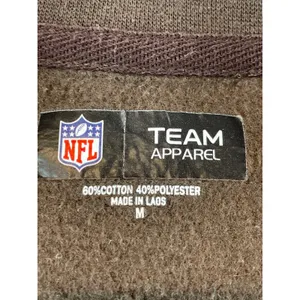 NFL Team Apparel Cropped Crewneck Fleece Sweatshirt M Charcoal Gray Cotton thumbnail 6