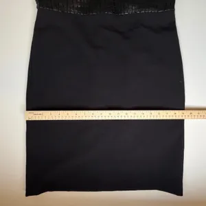 Anne Klein Black Crocodile Texture Sheath Dress Size 6 Faux Leather Office Work‎ thumbnail 13