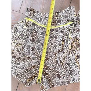 Roberto‎ Cavalli Silk Leopard Print Shorts Women Brown IT 44 US 8 thumbnail 6