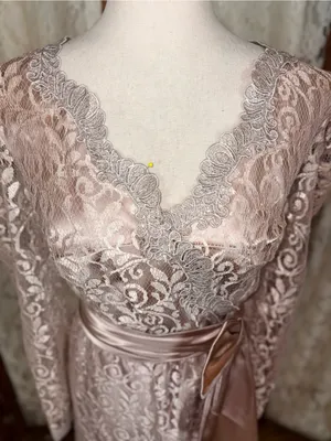 Gorgeous Vintage 1980s/90s Alicia Taupe Mother of the Bride Gown thumbnail 2