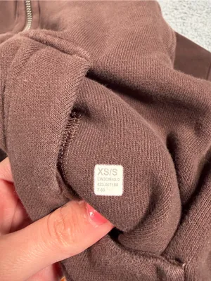 Lululemon scuba Brown oversized Half-Zip Hoodie sweatshirt XS/S thumbnail 9