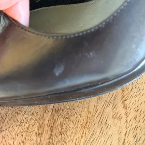 Via Spiga Pump Women 7M Black Leather Classic Professional Hidden Platform Heel thumbnail 9