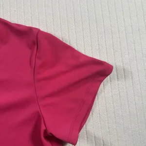 WOMEN'S PINK ACTIVEWEAR SHIRT Size Small V-Neck Open Split Back Workout Top Gym thumbnail 5