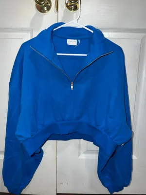 Urban Outfitters Out From Under Take It Easy Cropped Quarter Zip Pullover thumbnail 2