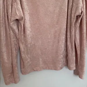 Free People Pink Velvet top M thumbnail 4