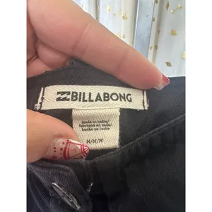 Billabong Ruffled Square Neckline Button Front Self Tie Belt Pockets Jumpsuit M thumbnail 9
