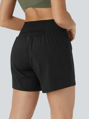 Halara SoftlyZero™ Airy Super High Waisted 2-in-1 InstantCoo! Yoga Shorts 5" XL thumbnail 2