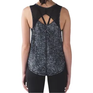 Lululemon Sculpt Tank Splatter White Black Size 6 Tank thumbnail 3