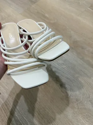 Nine West Women’s Girlie Square Toe Strappy Dress Sandals – White, Size 8 thumbnail 9