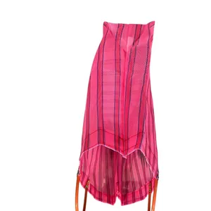 NWOT Consuela Fiesta Pink Striped Shopping Tote Mesh Bag thumbnail 6