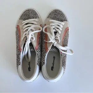 Madewell Sidewalk Low-Top Sneakers in‎ Spotted Calf Hair thumbnail 9