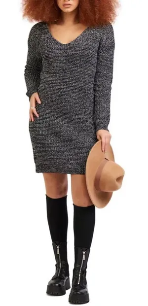 Black‎ Tape Sweater Dress Size M NWT Gray Knit Long Sleeve Casual Cozy Chic thumbnail 1