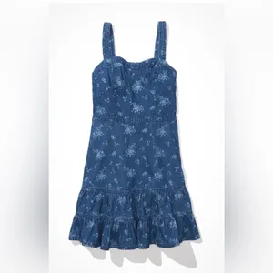 NWOT American Eagle Blue Denim Mini Dress thumbnail 2