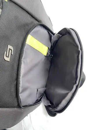 Solo Black Sling Backpack Crossbody Bag, Zip Closure, Adjustable Strap Pockets thumbnail 12