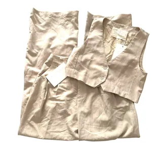 PIPPA‎ THE LABEL Pinstriped Wide Leg Pant Vest Set NWT Small thumbnail 2