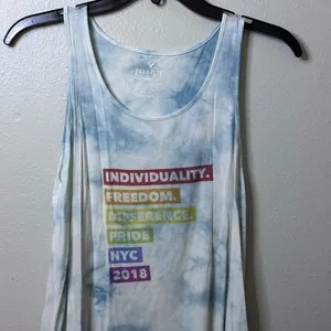 American Eagle‎ Women Tie Dye Favorite Tank Top Blue Size Small. thumbnail 4