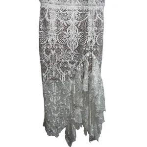 NEW NWOT Bronx & Banco Tiffany Blanc Lace Midi Dress In White thumbnail 5