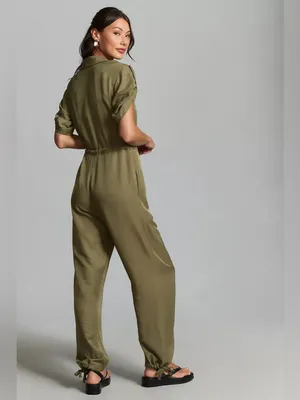 Anthropologie Tiny Heidi Green Jumpsuit M thumbnail 4