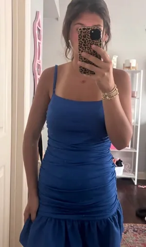Blue Bodycon mini dress Size M thumbnail 1