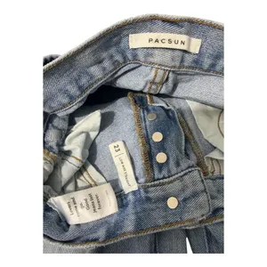 PacSun Womens Light Wash Low-Rise Straight Jeans With Button Fly Size 23 thumbnail 5