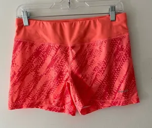 Hind Patterned‎ Spandex Shorts Orange Size M thumbnail 1