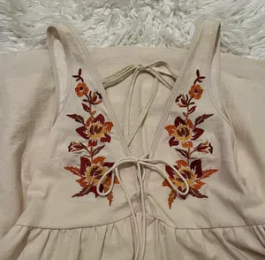 🍁 Autumn Dress! White Size M thumbnail 2
