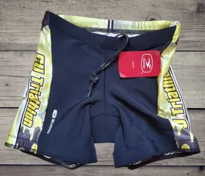NWT SUGOI BLACK Yellow PADDED CYCLING SHORTS WOMENS XS CU Boulder Triathalon thumbnail 1