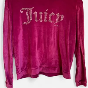 Juicy Couture Burgundy Velour Tracksuit Set Rhinestone Logo Size M thumbnail 2
