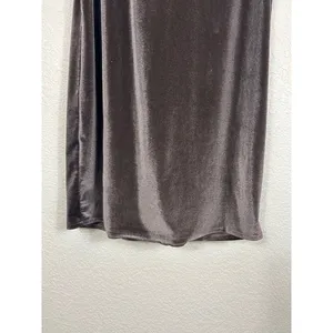 Womens Velvet‎ Cowl Neck Velvet Sleeveless Dress L Open Back Holiday New Year's thumbnail 9