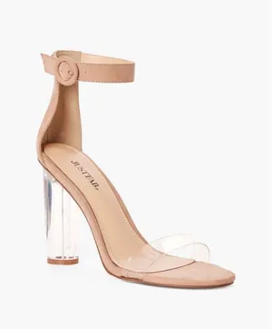 JustFab Nude Heels thumbnail 1