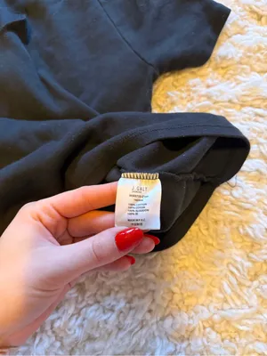 Brandy Melville Black Short Sleeve Knit Top thumbnail 3