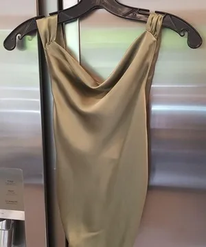 💕REFORMATION💕 Casette Silk Dress ~ Artichoke Green 10 NWT thumbnail 14