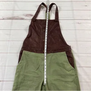 What Goes Around Comes Around Womens Green Tempest Straight Leg Overalls Medium thumbnail 10